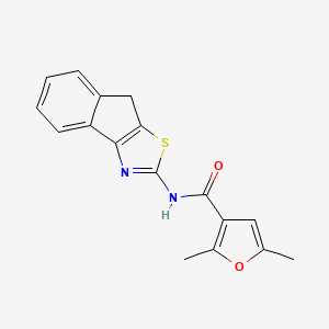 N-(8H-indeno[1,2-d]thiazol-2-yl)-2,5-dimethylfuran-3-carboxamide