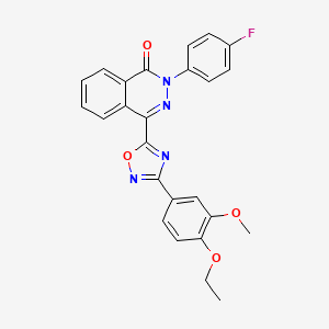 4-[3-(4-ethoxy-3-methoxyphenyl)-1,2,4-oxadiazol-5-yl]-2-(4-fluorophenyl)phthalazin-1(2H)-one
