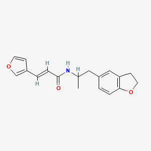 (E)-N-(1-(2,3-dihydrobenzofuran-5-yl)propan-2-yl)-3-(furan-3-yl)acrylamide