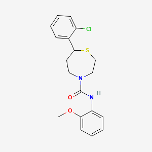 7-(2-chlorophenyl)-N-(2-methoxyphenyl)-1,4-thiazepane-4-carboxamide