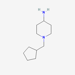 molecular formula C11H22N2 B2617495 1-(Cyclopentylmethyl)piperidin-4-amine CAS No. 64306-78-1