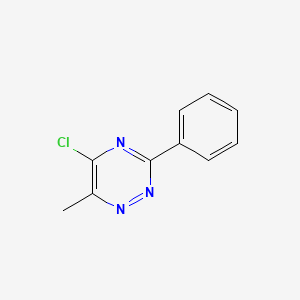 molecular formula C10H8ClN3 B2617507 5-Chloro-6-methyl-3-phenyl-1,2,4-triazine CAS No. 94398-25-1