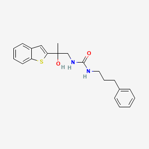 1-(2-(Benzo[b]thiophen-2-yl)-2-hydroxypropyl)-3-(3-phenylpropyl)urea