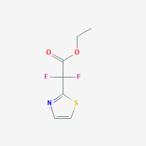 molecular formula C7H7F2NO2S B2617511 乙基 2,2-二氟-2-(噻唑-2-基)乙酸酯 CAS No. 311797-29-2