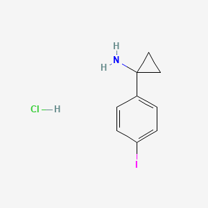 1-(4-Iodophenyl)cyclopropan-1-amine;hydrochloride