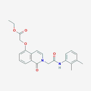 molecular formula C23H24N2O5 B2617516 Ethyl 2-[2-[2-(2,3-dimethylanilino)-2-oxoethyl]-1-oxoisoquinolin-5-yl]oxyacetate CAS No. 868223-86-3