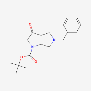 Tert-butyl 5-benzyl-3-oxo-octahydropyrrolo[3,4-b]pyrrole-1-carboxylate