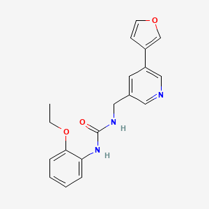 molecular formula C19H19N3O3 B2617518 1-(2-Ethoxyphenyl)-3-((5-(furan-3-yl)pyridin-3-yl)methyl)urea CAS No. 2034236-23-0