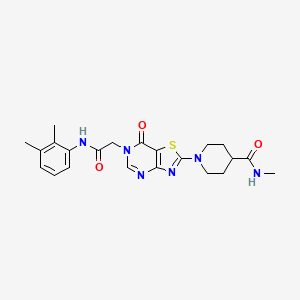 1-(6-{[(2,3-dimethylphenyl)carbamoyl]methyl}-7-oxo-6H,7H-[1,3]thiazolo[4,5-d]pyrimidin-2-yl)-N-methylpiperidine-4-carboxamide