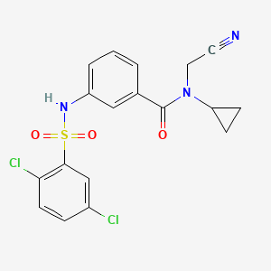 N-(cyanomethyl)-N-cyclopropyl-3-(2,5-dichlorobenzenesulfonamido)benzamide