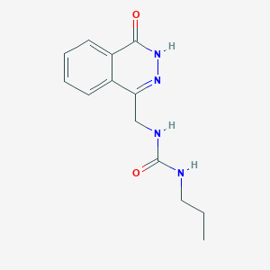 molecular formula C13H16N4O2 B2617529 1-[(4-oxo-3H-phthalazin-1-yl)methyl]-3-propylurea CAS No. 899985-32-1