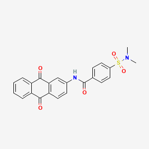 4-(dimethylsulfamoyl)-N-(9,10-dioxo-9,10-dihydroanthracen-2-yl)benzamide