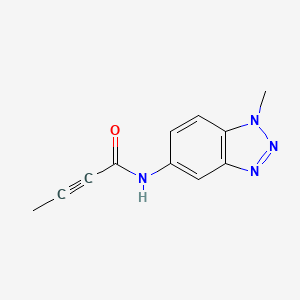 N-(1-Methylbenzotriazol-5-yl)but-2-ynamide