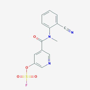 3-[(2-Cyanophenyl)-methylcarbamoyl]-5-fluorosulfonyloxypyridine
