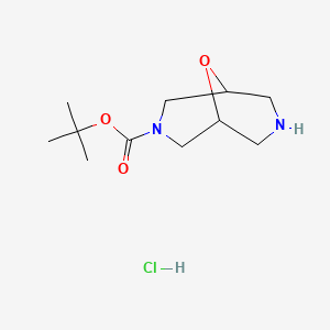 Tert-butyl 9-oxa-3,7-diazabicyclo[3.3.1]nonane-3-carboxylate hydrochloride