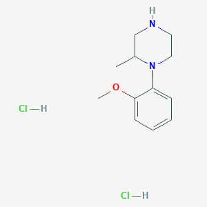 molecular formula C12H20Cl2N2O B2617553 1-(2-Methoxyphenyl)-2-methylpiperazine;dihydrochloride CAS No. 2241141-29-5