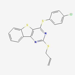 2-(Allylsulfanyl)-4-[(4-chlorophenyl)sulfanyl][1]benzothieno[3,2-d]pyrimidine