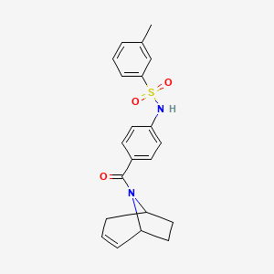 N-(4-((1R,5S)-8-azabicyclo[3.2.1]oct-2-ene-8-carbonyl)phenyl)-3-methylbenzenesulfonamide