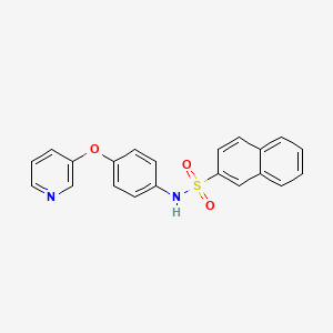 N-(4-pyridin-3-yloxyphenyl)naphthalene-2-sulfonamide