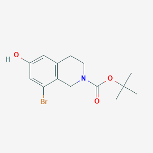 tert-Butyl 8-bromo-6-hydroxy-3,4-dihydroisoquinoline-2(1H)-carboxylate
