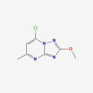 molecular formula C7H7ClN4O B2617588 7-氯-2-甲氧基-5-甲基-[1,2,4]三唑并[1,5-a]嘧啶 CAS No. 99950-95-5