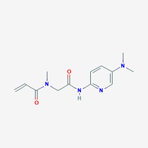 N-[2-[[5-(Dimethylamino)pyridin-2-yl]amino]-2-oxoethyl]-N-methylprop-2-enamide