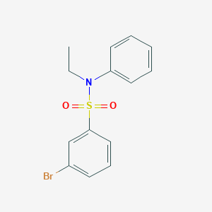 molecular formula C14H14BrNO2S B261759 3-bromo-N-ethyl-N-phenylbenzenesulfonamide 