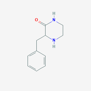 molecular formula C11H14N2O B2617592 3-苄基哌嗪-2-酮 CAS No. 78551-76-5
