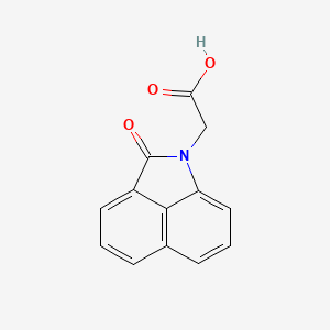 molecular formula C13H9NO3 B2617606 (2-氧代苯并[cd]吲哚-1(2H)-基)乙酸 CAS No. 39273-46-6
