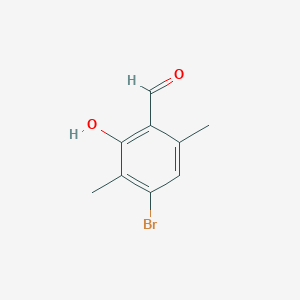 molecular formula C9H9BrO2 B2617608 4-Bromo-2-hydroxy-3,6-dimethylbenzaldehyde CAS No. 1516601-02-7