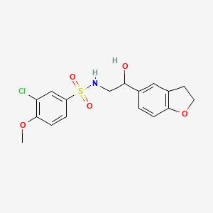 3-chloro-N-(2-(2,3-dihydrobenzofuran-5-yl)-2-hydroxyethyl)-4-methoxybenzenesulfonamide