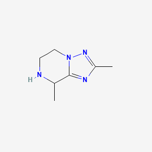 molecular formula C7H12N4 B2617629 2,8-Dimethyl-5,6,7,8-tetrahydro-[1,2,4]triazolo[1,5-a]pyrazine CAS No. 1956379-10-4