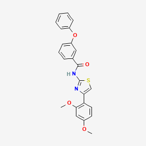 molecular formula C24H20N2O4S B2617651 N-[4-(2,4-dimethoxyphenyl)-1,3-thiazol-2-yl]-3-phenoxybenzamide CAS No. 361481-79-0
