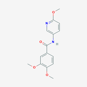 molecular formula C15H16N2O4 B261768 3,4-dimethoxy-N-(6-methoxypyridin-3-yl)benzamide 