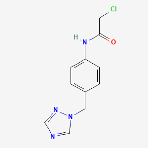 2-Chloro-N-[4-(1H-1,2,4-triazol-1-ylmethyl)phenyl]acetamide