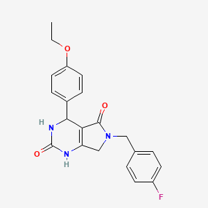 4-(4-ethoxyphenyl)-6-(4-fluorobenzyl)-3,4,6,7-tetrahydro-1H-pyrrolo[3,4-d]pyrimidine-2,5-dione