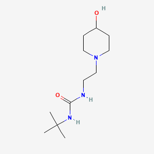 1-(Tert-butyl)-3-(2-(4-hydroxypiperidin-1-yl)ethyl)urea