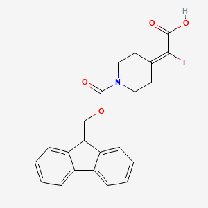 2-[1-(9H-Fluoren-9-ylmethoxycarbonyl)piperidin-4-ylidene]-2-fluoroacetic acid