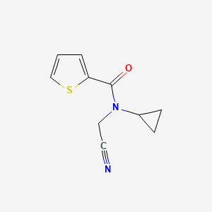 molecular formula C10H10N2OS B2617712 N-(cyanomethyl)-N-cyclopropylthiophene-2-carboxamide CAS No. 1252326-58-1