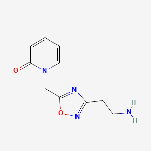 1-{[3-(2-aminoethyl)-1,2,4-oxadiazol-5-yl]methyl}pyridin-2(1H)-one