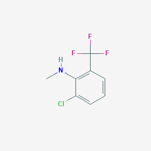 molecular formula C8H7ClF3N B2617736 2-chloro-N-methyl-6-(trifluoromethyl)aniline CAS No. 1152550-27-0