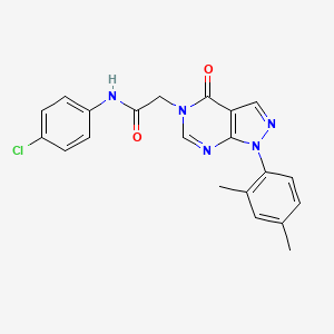 N-(4-chlorophenyl)-2-[1-(2,4-dimethylphenyl)-4-oxopyrazolo[3,4-d]pyrimidin-5-yl]acetamide