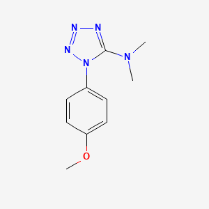 molecular formula C10H13N5O B2617776 1-(4-methoxyphenyl)-N,N-dimethyl-1H-1,2,3,4-tetraazol-5-amine CAS No. 343376-18-1