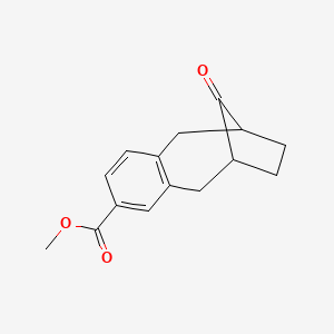 molecular formula C15H16O3 B2617790 Methyl 13-oxotricyclo[8.2.1.0(3),8]trideca-3(8),4,6-triene-5-carboxylate CAS No. 423169-26-0
