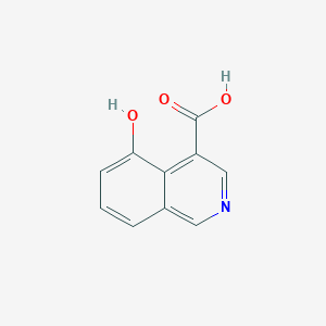 molecular formula C10H7NO3 B2617792 5-Hydroxyisoquinoline-4-carboxylic acid CAS No. 1958100-67-8