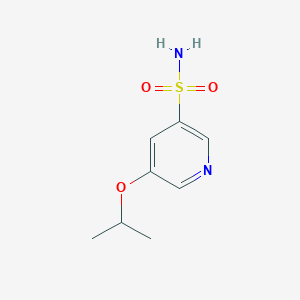 molecular formula C8H12N2O3S B2617820 5-(Propan-2-yloxy)pyridine-3-sulfonamide CAS No. 1547691-59-7