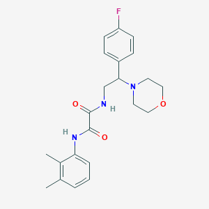 molecular formula C22H26FN3O3 B2617821 N1-(2,3-dimethylphenyl)-N2-(2-(4-fluorophenyl)-2-morpholinoethyl)oxalamide CAS No. 941976-74-5