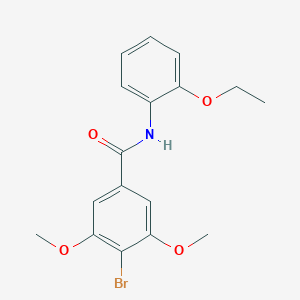 molecular formula C17H18BrNO4 B261783 4-bromo-N-(2-ethoxyphenyl)-3,5-dimethoxybenzamide 