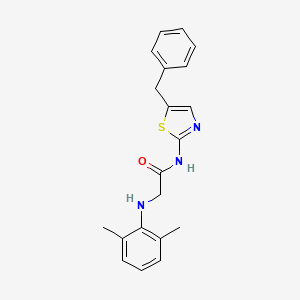 molecular formula C20H21N3OS B2617838 N-(5-benzylthiazol-2-yl)-2-((2,6-dimethylphenyl)amino)acetamide CAS No. 854005-73-5