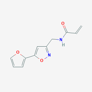 N-[[5-(Furan-2-yl)-1,2-oxazol-3-yl]methyl]prop-2-enamide